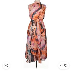 Elegant Multicolor Sleeveless Dress